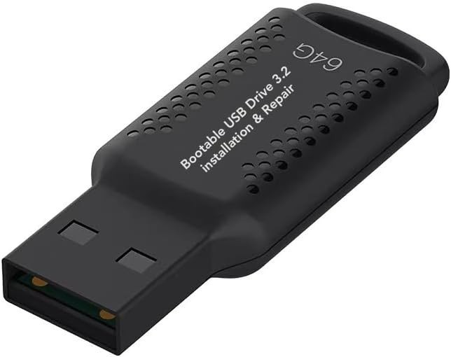 64GB USB 3.2 Bootable Drive – Comprehensive Windows Solution with Video Tutorial