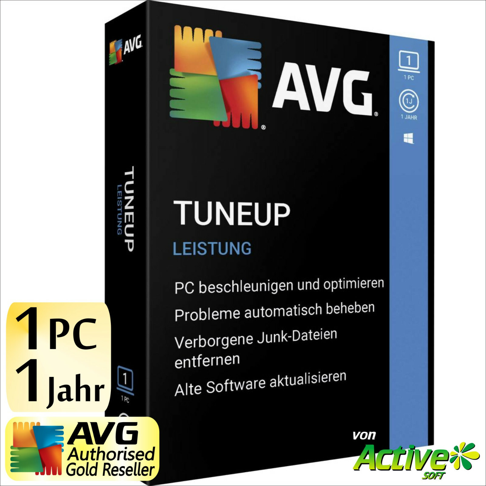AVG PC TuneUp 2023 1 PC Vollversion 1 Jahr TuneUp Utilities DE Tune Up 2022 NEU