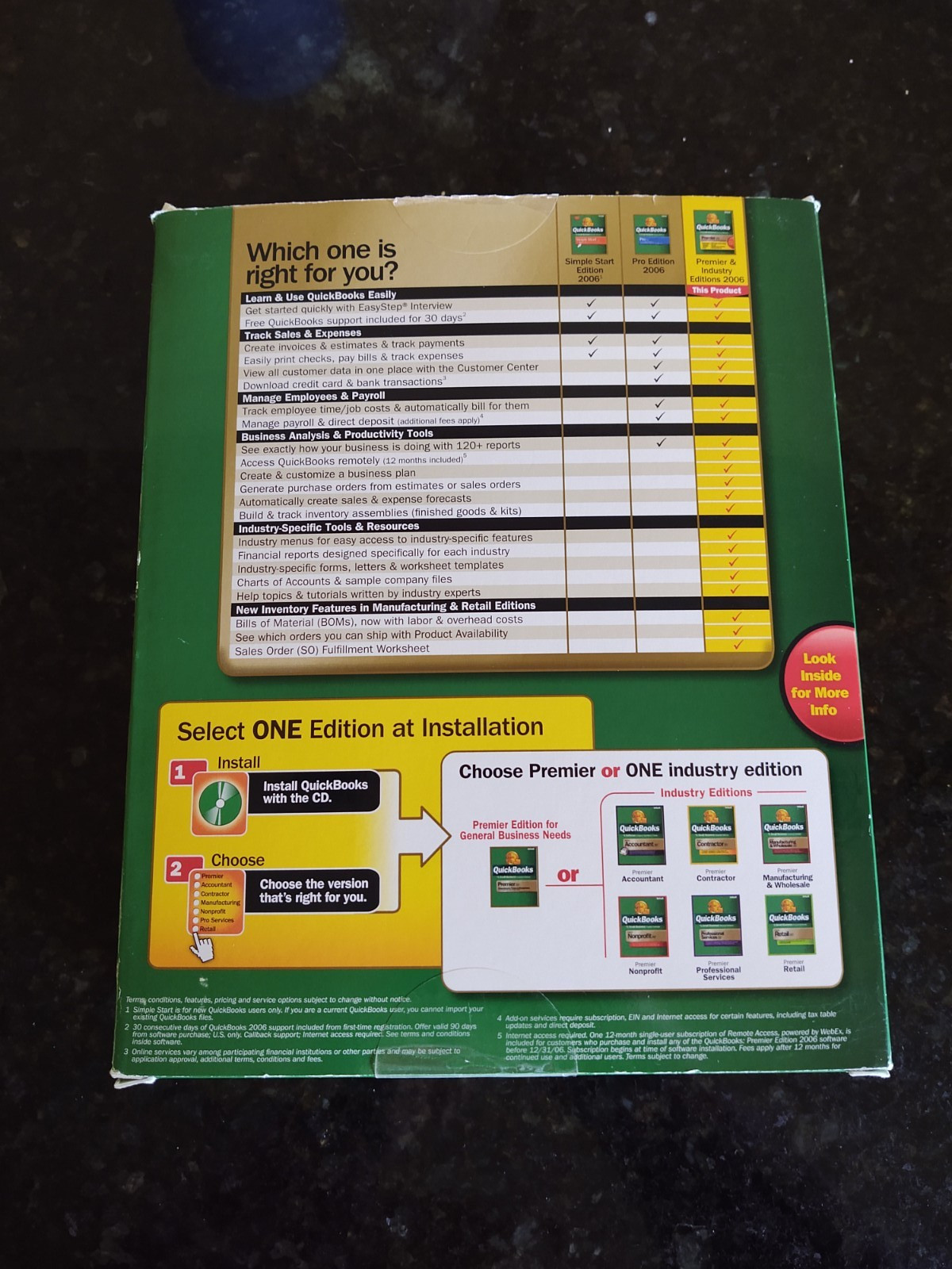 Quickbooks Premier Edition 2006 Small Business Financial Software For Windows