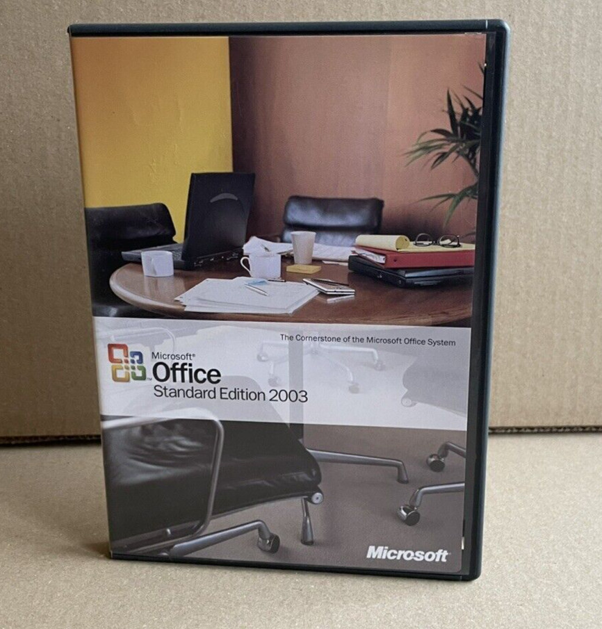 Microsoft Office 2003 Standard Edition With booklet and PKC some writing on book