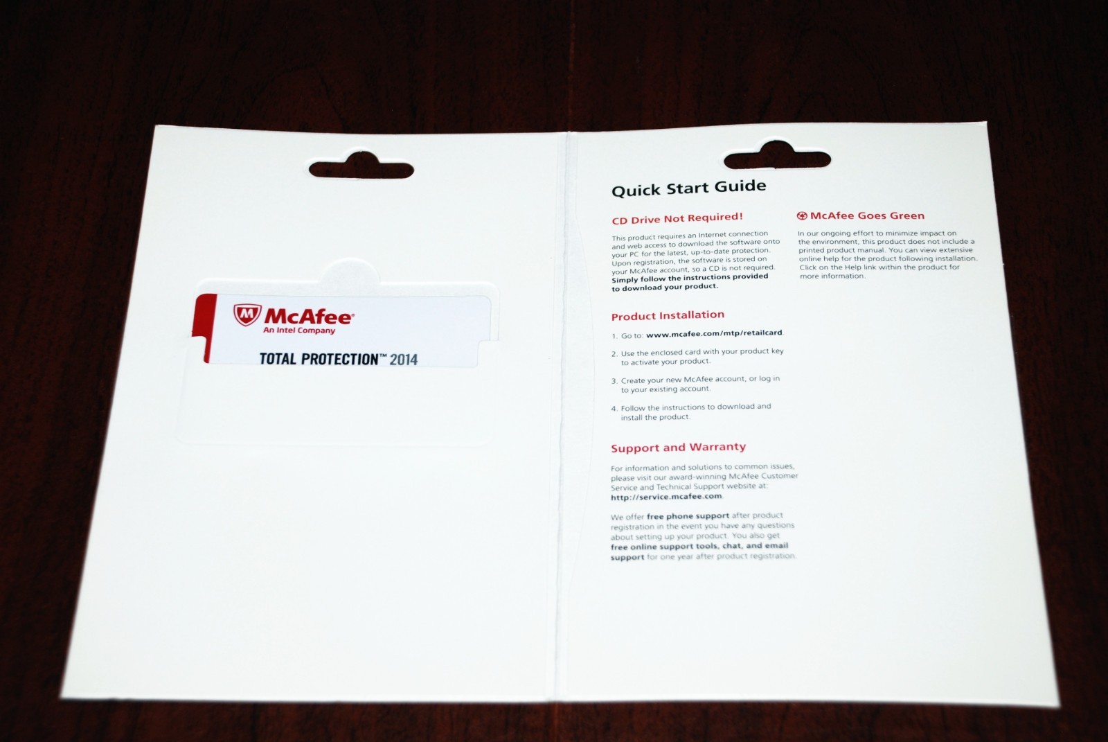 NEW McAfee Total Protection 2014 – 1 PC *NO CD Drive Needed* SEALED