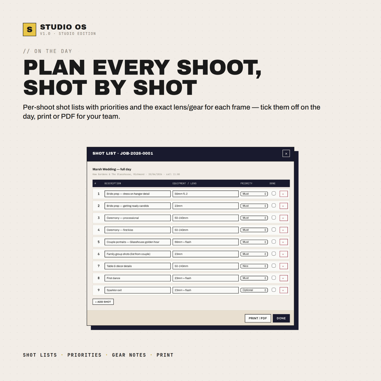 Studio OS Pro | All-in-One Studio Management Software for Photographers & Videographers