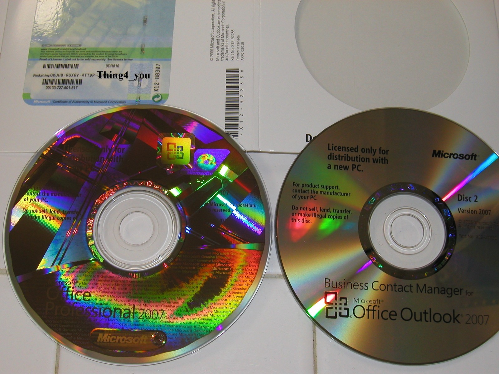 Microsoft Office 2007 Professional Full English Version MS Pro =BRAND NEW=