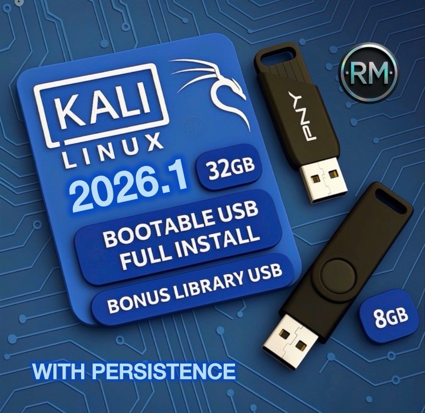 Kali Bootable USB | 2-USB Bundle | 32GB + 8GB