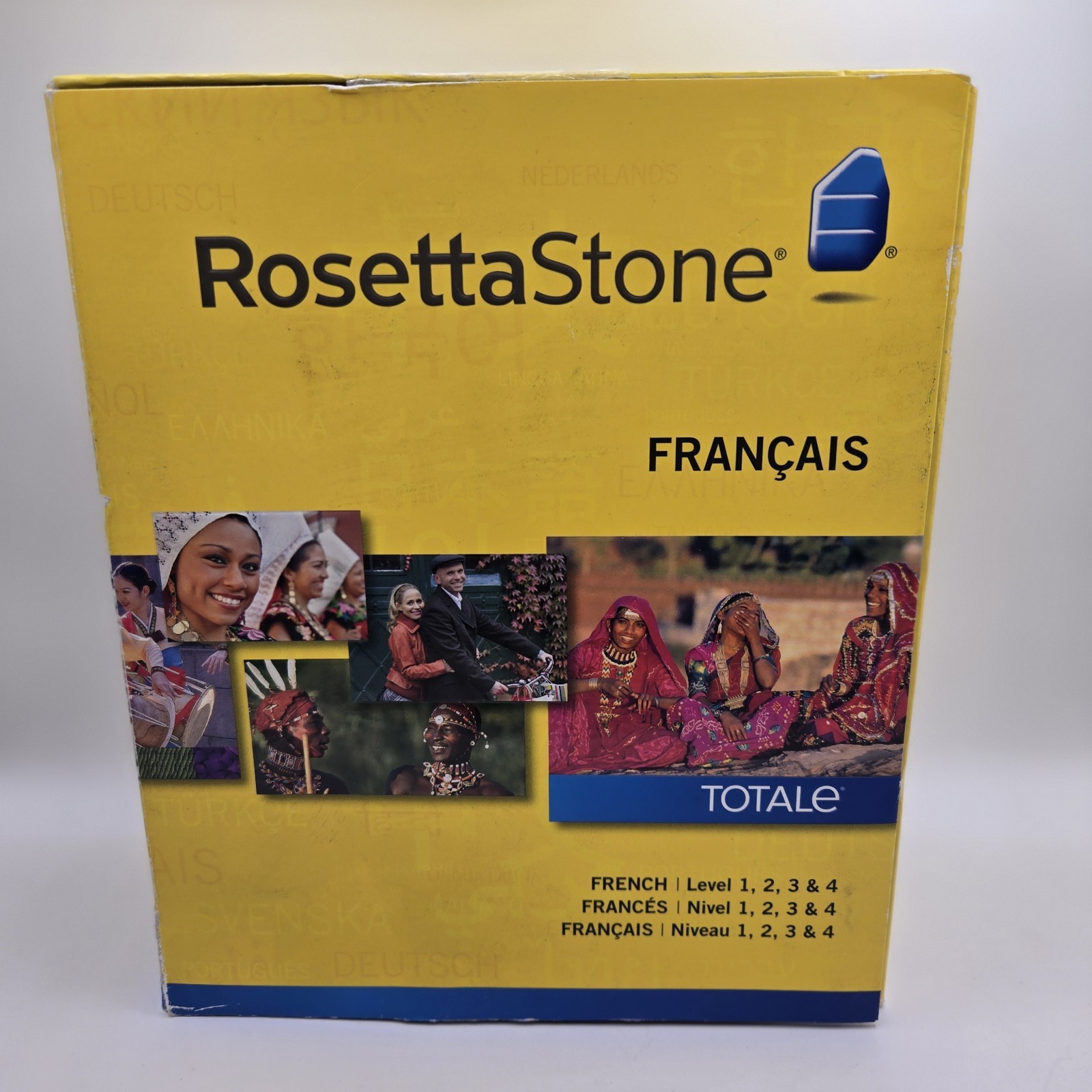 Rosetta Stone French Levels 1 2 3 & 4 TOTALe Version 4 Windows Mac w/ Headphones
