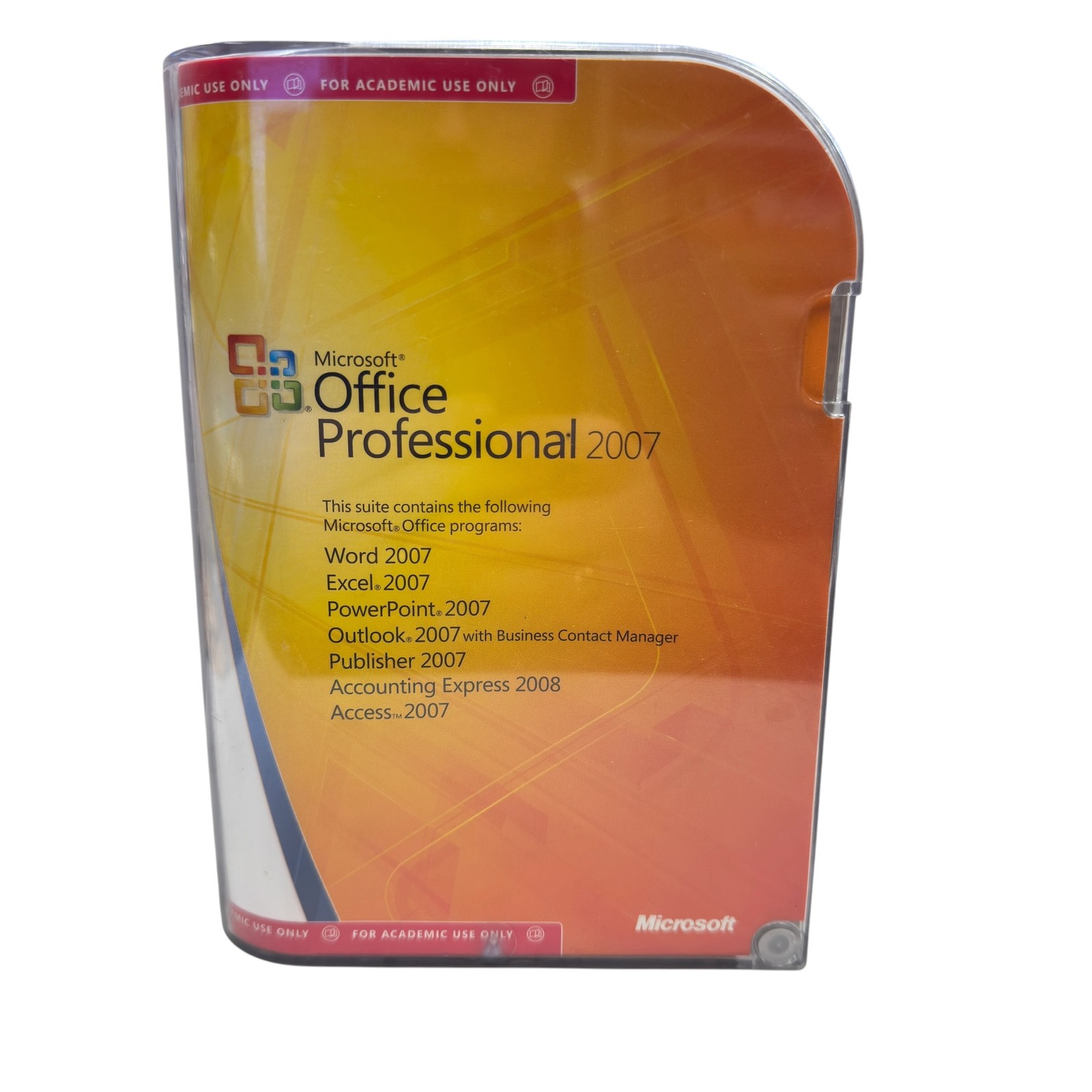 Microsoft Office Professional 2007 Academic Full Suite CD-ROM for PC Windows