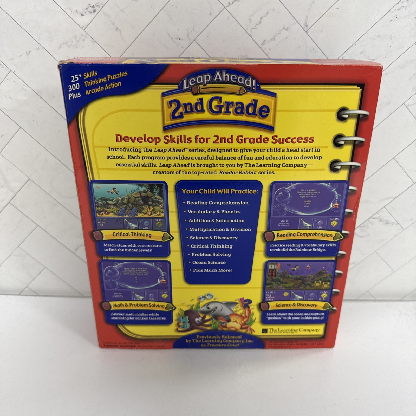 Leap Ahead 1st & 2nd Grade The Learning Company Big Box Vintage PC Game Lot 2x